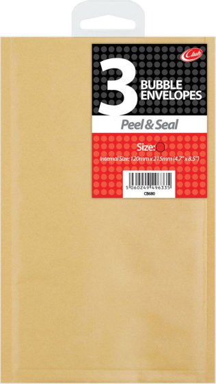 SH00205 SIZE H MANILLA BUBBLE ENVS 3S