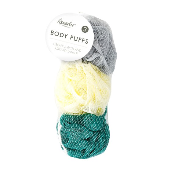 BODY PUFFS ASSORTED 3PK