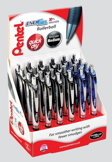 SJ07104 ENERGEL XM RETRACT PEN BLU-BLK