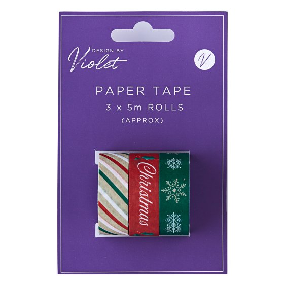 XH2302 TAPE PAPER 3PK MIXED TRAD CHRI
