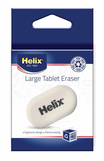 AJ1106 SH06601 HELIX LGE TABLET ERASER I/C