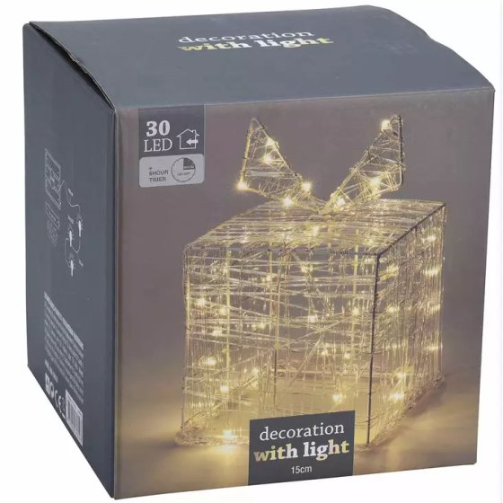 ** WIGIG ** CHRISTMAS LED GIFT BOX ACRYLIC