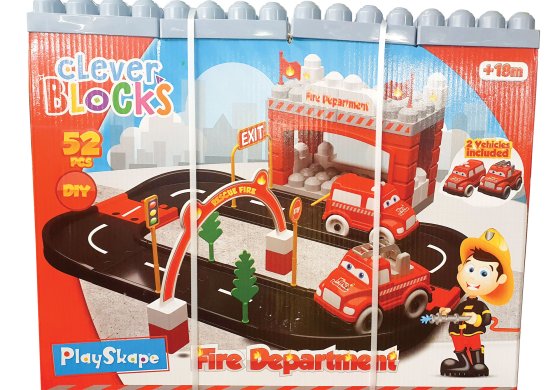 ** WIGIG **  BLOCKS FIRE DEPARTMENT SET 52PCE