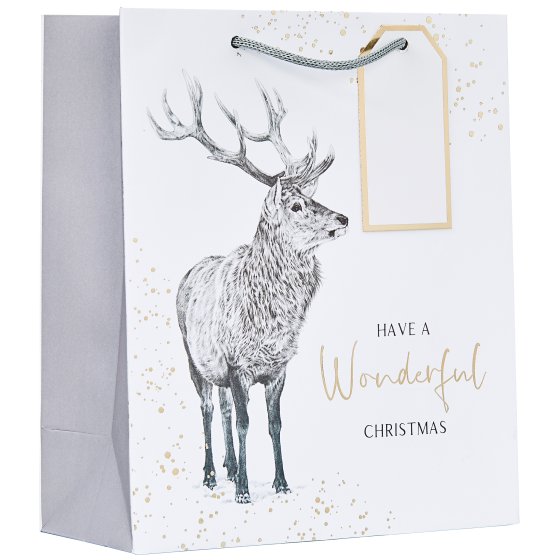 XG2216 GIFT BAG REINDEER MEDIUM