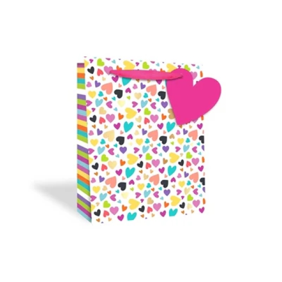 GIFT BAG HEARTS MEDUIM