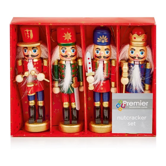 XH4805 NUTCRACKER 12.5CM SET 4PCE
