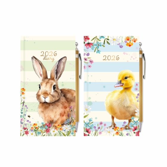 2027 DIARY SLIM ANIMALS WTV WITH PE