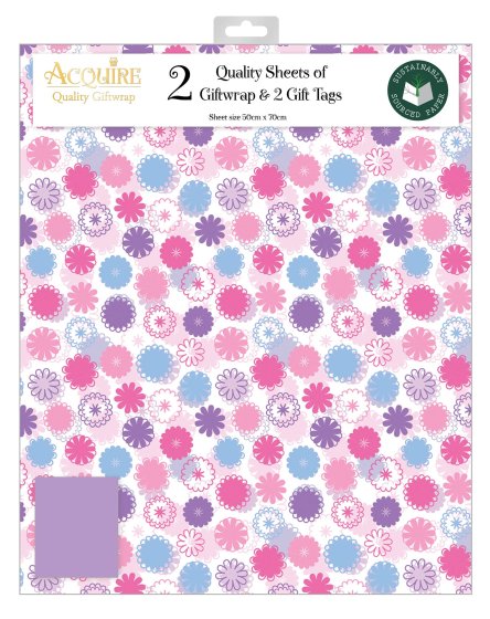  WRAP SPIRO FLOWERS 2 SHEET 2 T