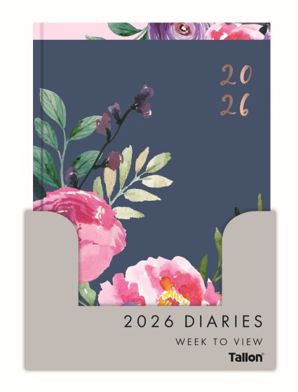 DH0504 DIARY A5 VINTAGE FLORAL WTV AS