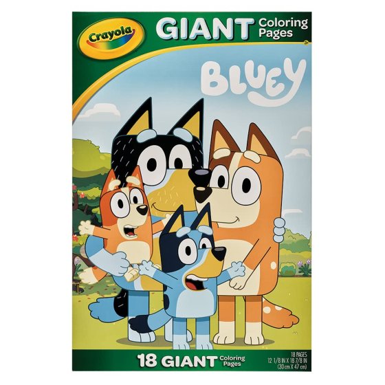 CRAYOLA BLUEY GIANT COLOURING PAGES
