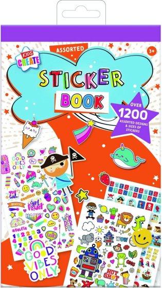 SJ08412 SJ08412 STICKER BOOK KIDS CREATE 12 PAGES N 1200 STI