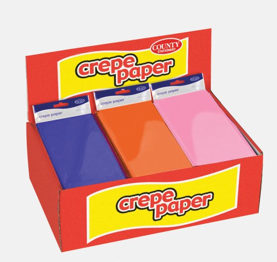 CH1710 SH13321 CREPE PAPER ASST COL DISPLAY