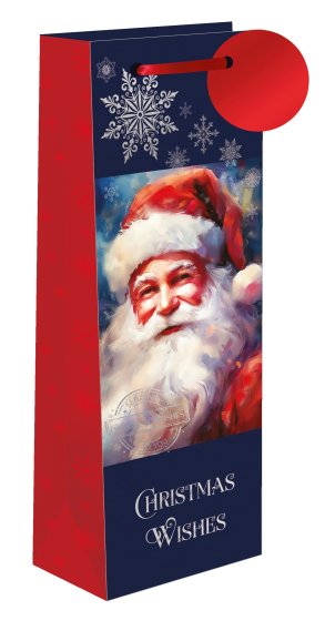 BOTTLE BAG SANTA CLAUS