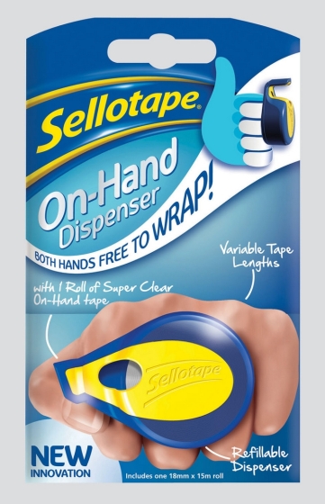 SJ05409 SELLOTAPE ON HAND DISPENSER