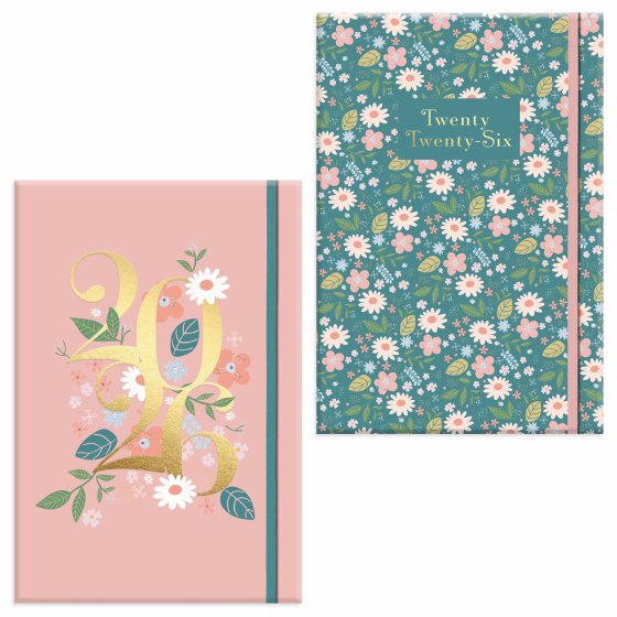 DH0608 DIARY A5 WTV BLOOMSCAPE SOFT C