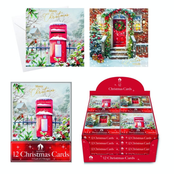 CARDS BOX 12 SQ POST BOX/DOOR