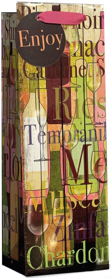 SF12124 BOTTLE BAG WINE BOTTLE N GLASS