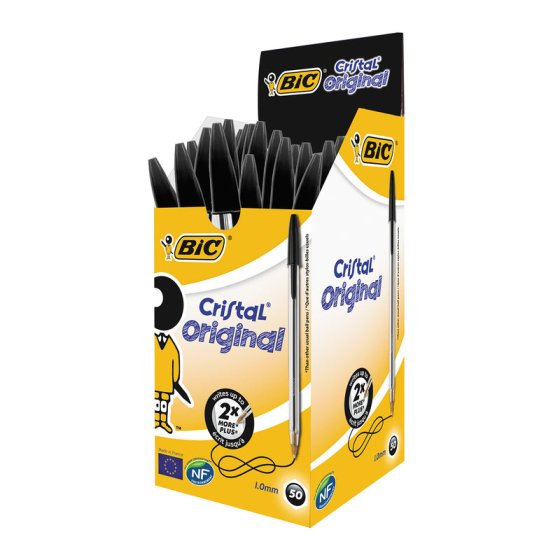 SH06805 PEN BIC CRISTAL MED BLK