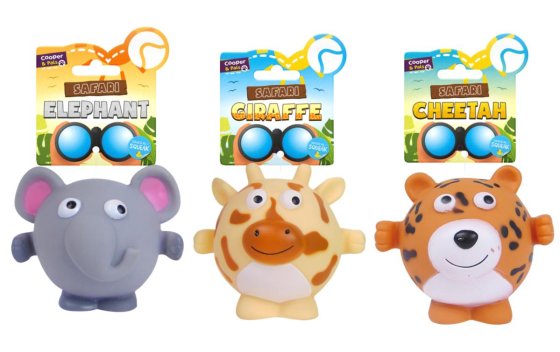DOG TOY SQUEAKY SAFARI
