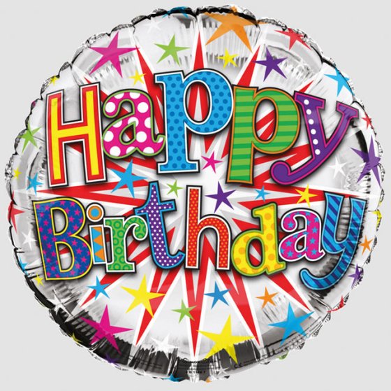 SH12701 FOIL BALLOON HAPPY BIRTHDAY