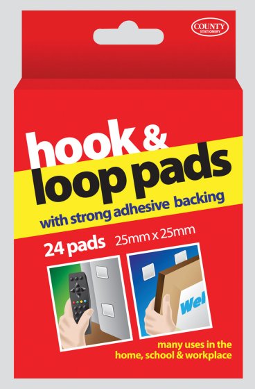 SH05711 24 HOOK LOOP PADS 25MMX25MM