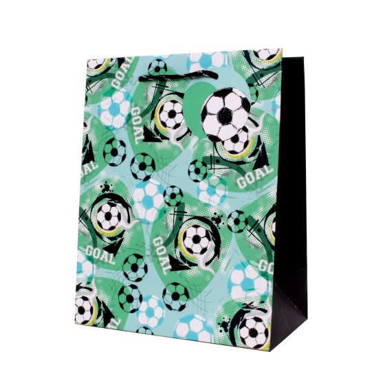 SH14445 GIFT BAG FOOTBALL MED