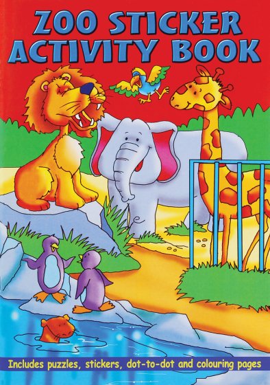 SH10009 A4 ANIMAL STICKERACTIVITY BK