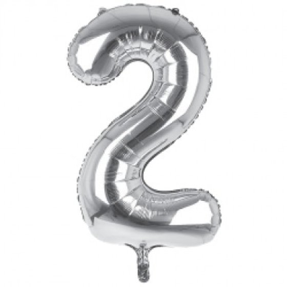 SH12512 BALLOON 34IN SILVER NO 2 FOIL