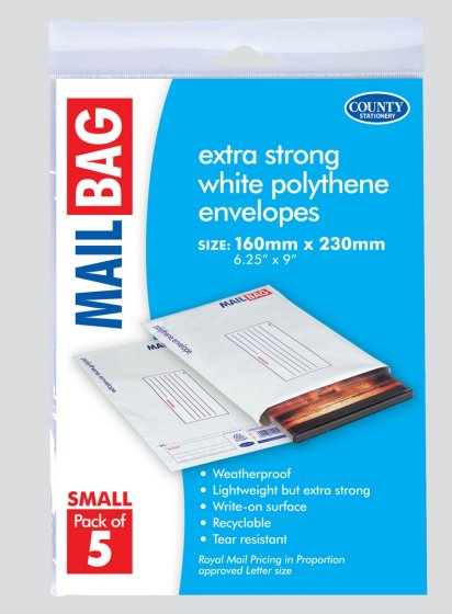 CJ0207 SJ00201 MAIL BAG SMALL PACK OF 5