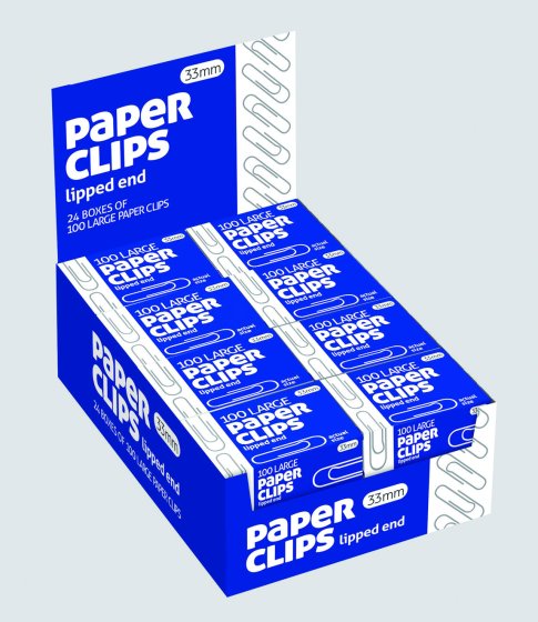 SH04812 PAPER CLIPS 33M 100S