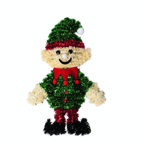 PLAQUE TINSEL ELF