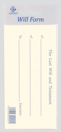 SH10709 WILL FORMS PLASTIC COVER WF1