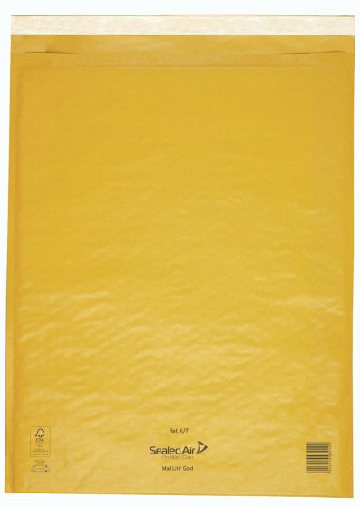 SH00215 PADDED ENVS GOLD SIZE K7