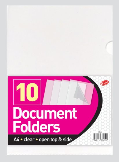 SH03508 DOCUMENT FOLDERS A4 10 S