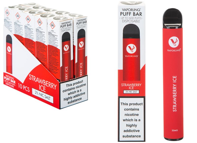 VAPORLINQ PUFF BAR STRAWBERRY ICE Williams Direct