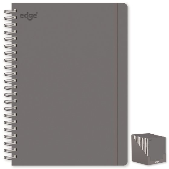 SH01811 NOTEBOOK EDGE A4  TWIN WIRO GR