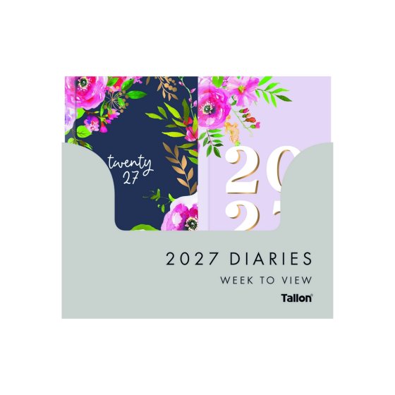 DJ0505 2027 DIARY SLIM VINTAGE FLORAL