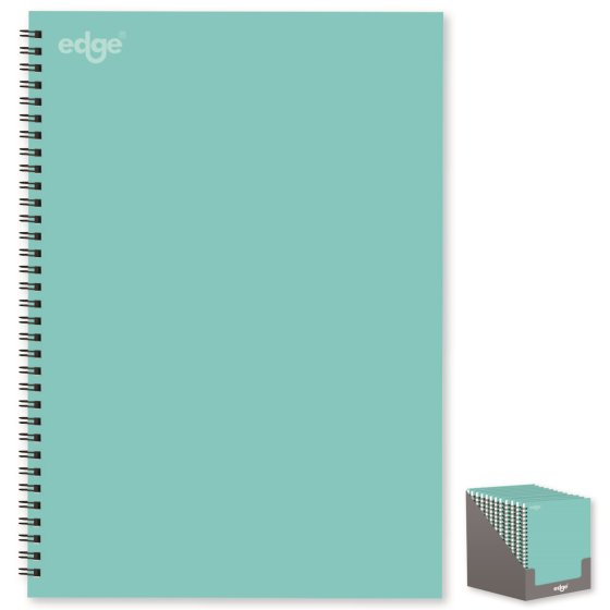 SH01804 NOTEBOOK EDGE A4 TWIN WIRO BLU