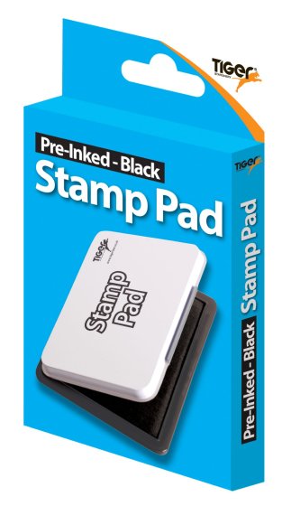 STAMP PAD PRE INKED BLACK