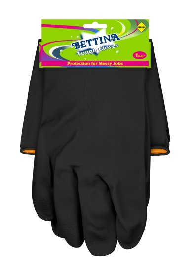 CH1417 SH11623 GLOVES HEAVY DUTY BLACK MEDIUM