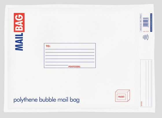CJ0205 SJ00105 XL BUBBLE LINED POLY MAIL BAG
