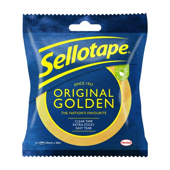 SJ05405 SELLOTAPE GOLD 24MM X 50M SJ05405 SELLOTAPE GOLD 24MM X 50M