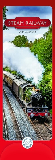 DJ1408 CALENDAR SLIM STEAM RAILWAY