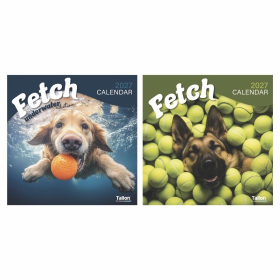 DJ1104 2027 CALENDAR SQUARE GO FETCH