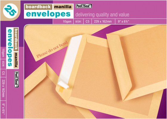 SH00805 ENVS BOARD BACK 229 X 162MM