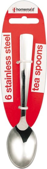** WIGIG ** TEA SPOONS S/STEEL 6 PACK