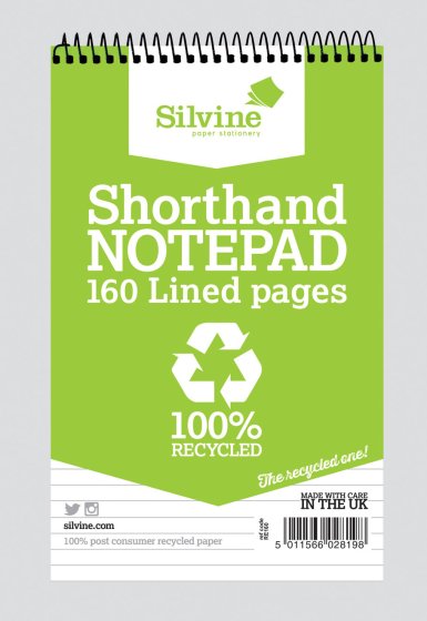 SH02503 REPORTERS NOTEBOOK RECYCLED 16