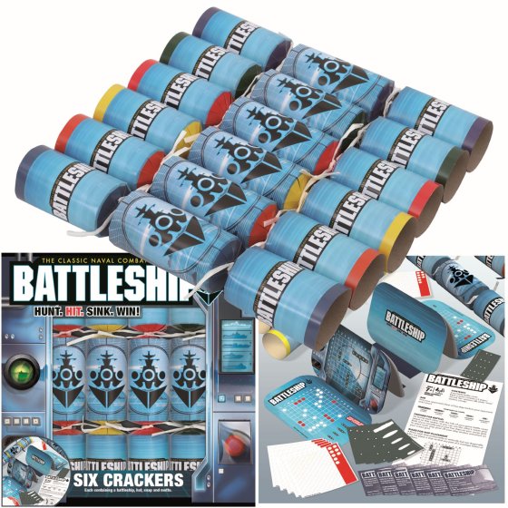 WIGIG CRACKER 6 X 30CM BATTLESHIP