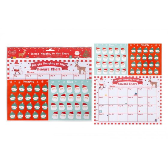 WIGIG CHART SANTA NAUGHTY OR NICE