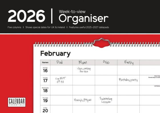 DH0907 CALENDAR ESSENTIAL FAM ORGANIS